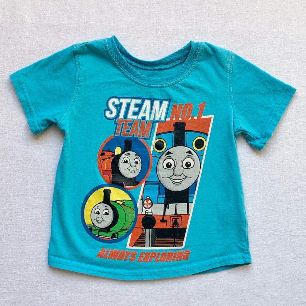 Thomas & Friends Steam Team No. 1 Always Exploring Train Characters T-Shirt 2T